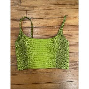 Mia vesper nyc based designer croc top